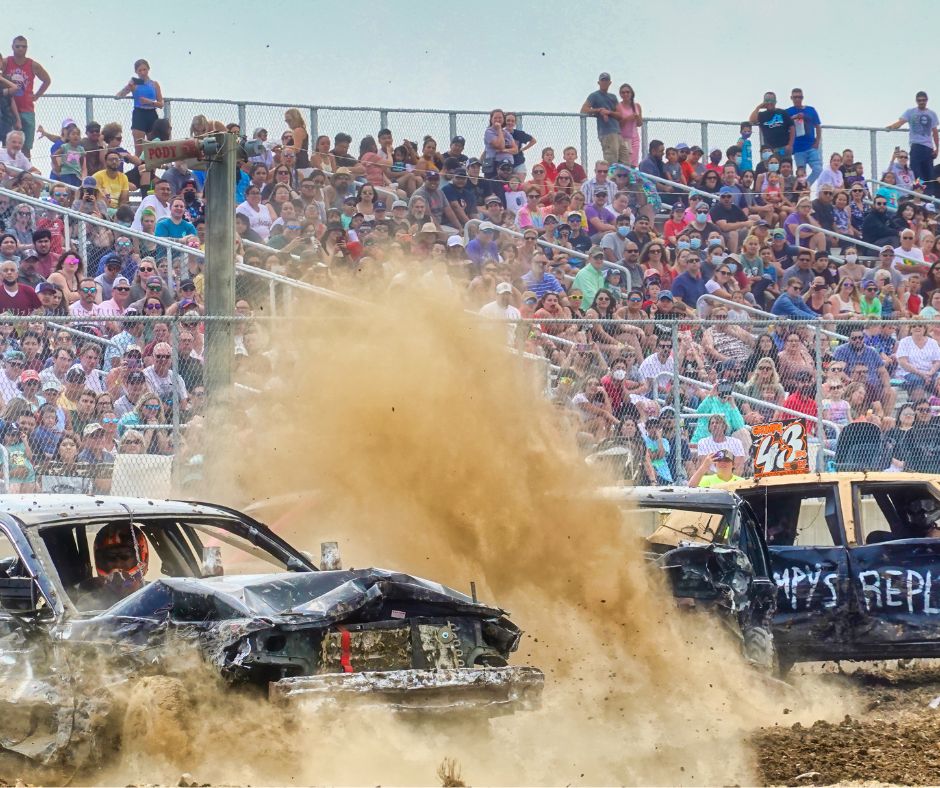 Demolition Derby at the Lake County Fair